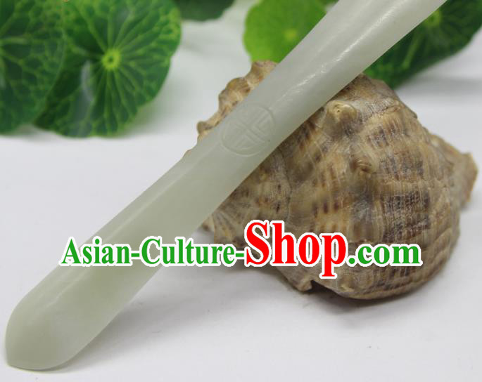 China Qing Dynasty Woman Hairpin Ancient Empress Jade Hair Stick Hair accessories