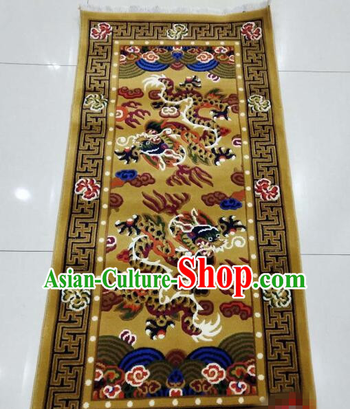 Chinese Rug Tibetan Double Dragons Rug