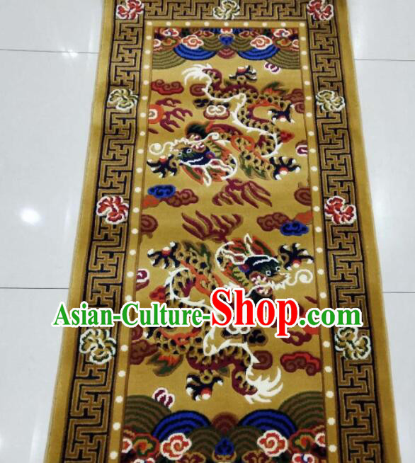 Chinese Rug Tibetan Double Dragons Rug