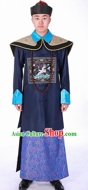 Chinese Ancient Official Clothing Qing Dynasty Minister Costumes and Hat