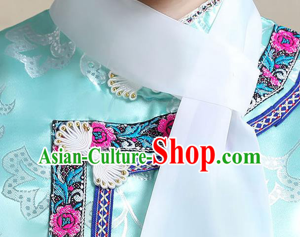 Chinese Qing Dynasty Manchu Princess Pink Dress Costumes Ancient Palace Lady Garment Clothing