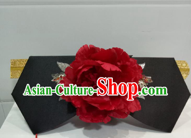 China TV Series Princess Of Huai Yu Hair Accessories Traditional Qing Dynasty Court Lady Headdress Ancient Infanta Giant Wing Headpiece