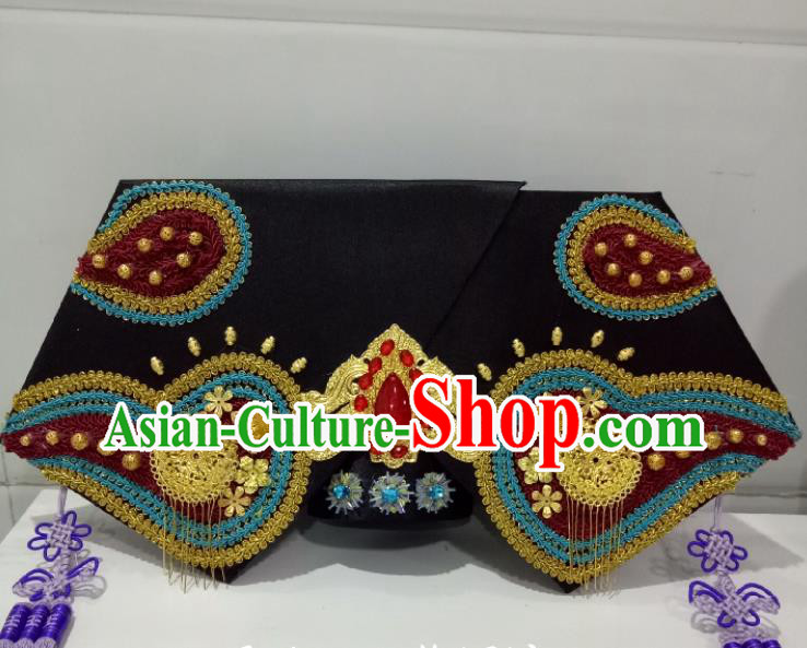 China TV Series Empresses in the Palace Jing Fei Giant Wing Headpiece Ancient Queen Hair Accessories Traditional Qing Dynasty Headdress