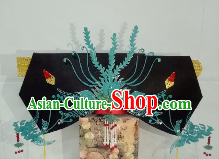China Ancient Empress Hair Accessories Traditional Qing Dynasty Queen Headdress TV Series Princess Of Huai Yu Giant Wing Headpiece
