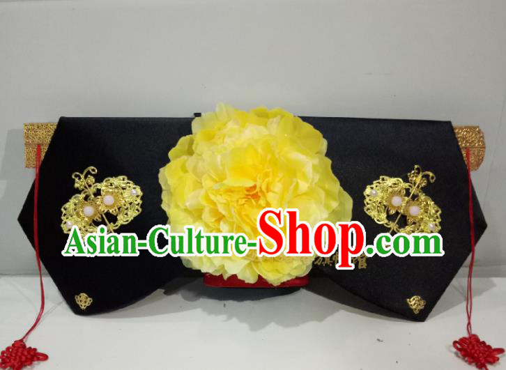 China Traditional Qing Dynasty Giant Wing Headdress TV Series Princess of Huai Yu Headpiece Ancient Court Lady Hair Accessories