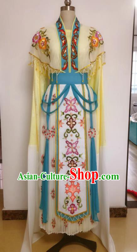 China Shaoxing Opera Noble Lady Dress Peking Opera Hua Tan Garment Costumes The Romance of West Chamber Cui Yingying Clothing