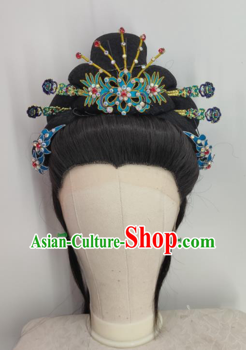 Chinese Traditional Opera Princess Hair Accessories Shaoxing Opera Empress Hairpins Beijing Opera Hua Tan Headpieces