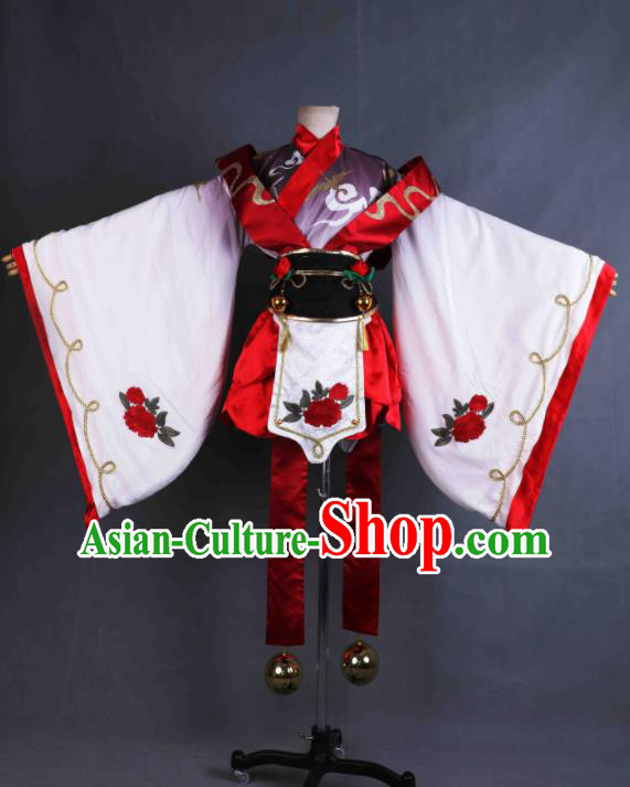 Japan Cosplay Geisha Garment Costumes Ancient Okuni Clothing