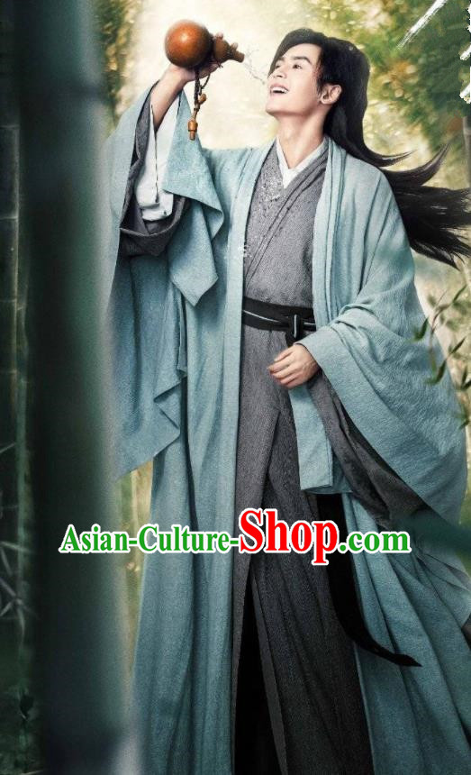 Chinese Wu Xia Series Word Of Honor Zhou Zi Shu Apparels Ancient Young Hero Garment Costumes Traditional Swordsman Clothing