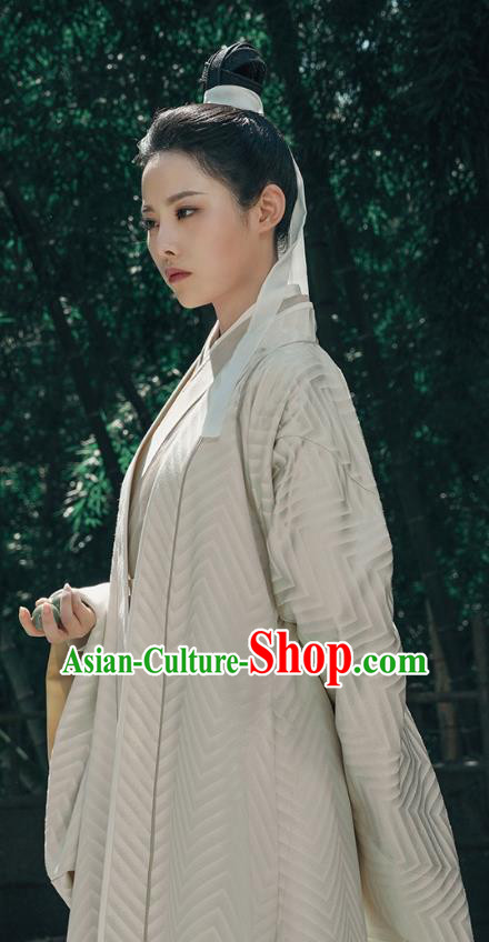 Chinese Wuxia TV Series Sword Snow Stride Garment Ancient Young Childe Replica Costumes Princess Sui Zhu Dress Clothing
