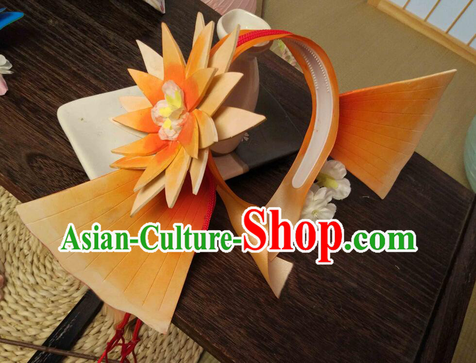 Handmade Cosplay Carp Headband Fins Headpiece Onmyoji Fish Hair Jewelry