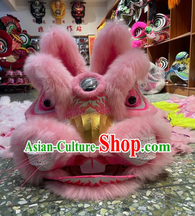 Top Chinese New Year Grand Opening and Happy Celebration Pink Rabbit Dance Costumes Dancing Lion Complete Set
