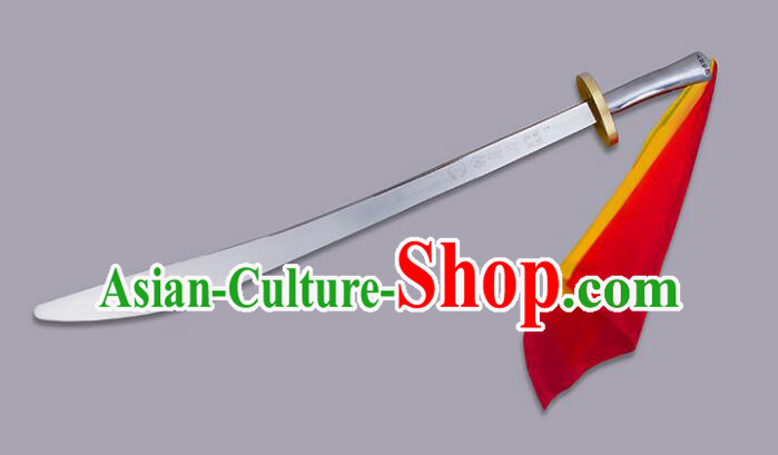 Chinese Stainless Steel Blade Wushu Competition Flexible Blade Handmade Tai Chi Broadsword