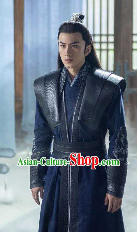 Chinese Ancient Swordsman Clothing Xian Xia Young Lord Apparel TV Series The Blue Whisper Lin Hao Qing Garment Costumes