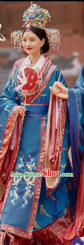 Chinese Traditional Wedding Garment Costumes Ancient Empress Dress Tang Dynasty Women Wedding Attires