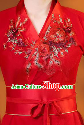 Chinese Classical Dance Red Dress TV Series Fairy Garment Costume Ancient Princess Clothing