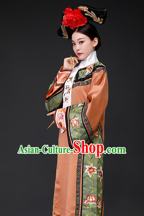 Chinese Qing Dynasty Court Garment Costumes Empress Dress Ancient Imperial Consort Clothing
