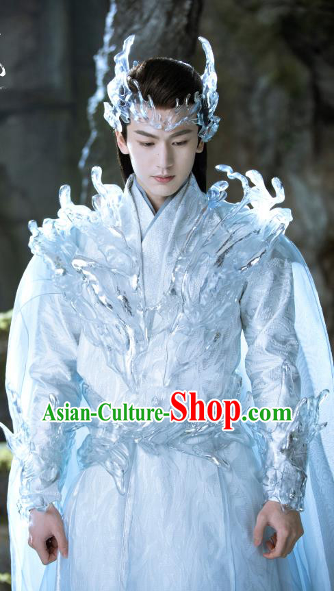 Chinese Ancient God of War Clothing Xian Xia TV Series Love Between Fairy and Devil General Chang Heng Garment Costumes