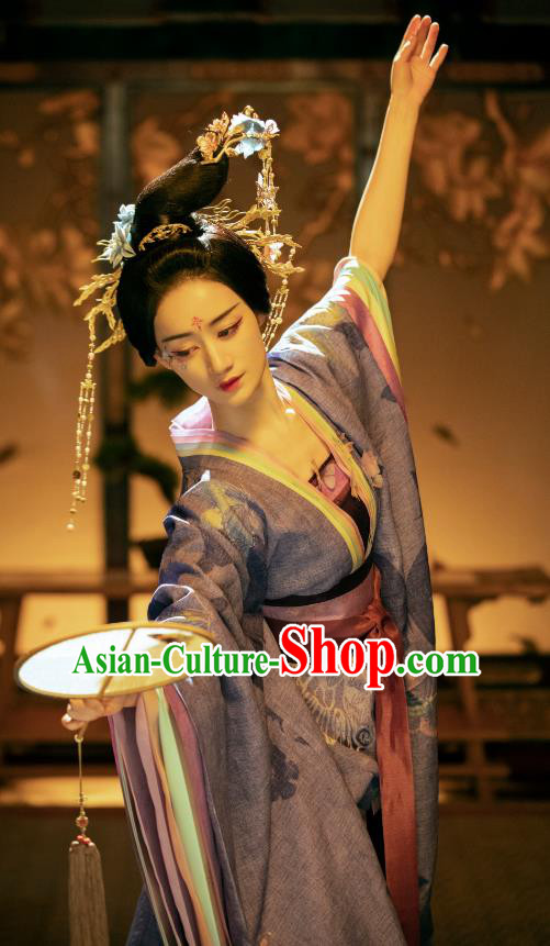 Chinese Ancient Dance Beauty Clothing Love Between Fairy and Devil Garment Costumes Tang Dynasty Dresses