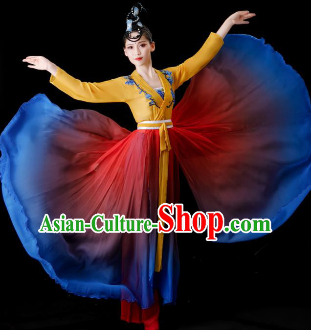 Chinese Classical Dance Costume Han Tang Dance Dress Dancing Competition Clothing Woman Solo Dance Fashion