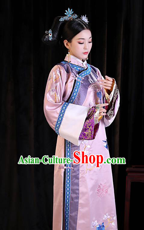 Chinese Qing Dynasty Empress Dresses TV Series Story of Yanxi Palace Court Lady Clothing Ancient Imperial Consort Garment Costume