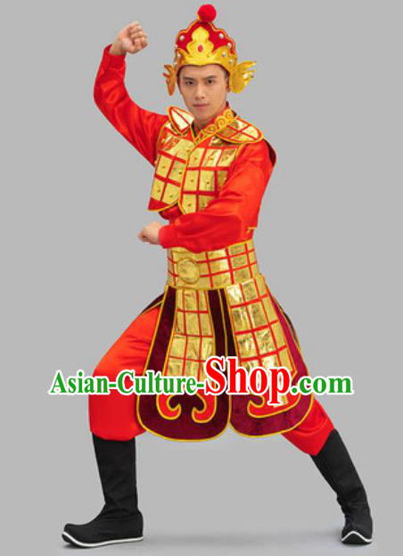 Chinese TV Series Warrior Clothing Ancient General Garment Costume Tang Dynasty Soldier Armor Set