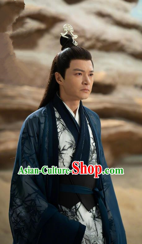 Chinese Ancient Swordsman Hero Clothing TV Series The Blue Whisper Ning Ruo Chu Garment Costumes