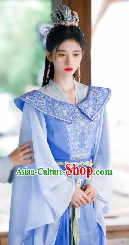 Chinese Romance Series Rebirth For You Jiang Bao Ning Replica Costumes Ancient Hanfu Dress Princess Jia Nan Garments and Headpieces