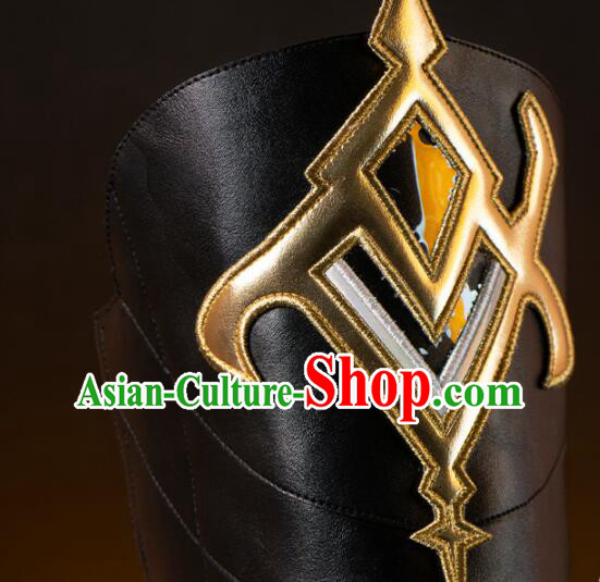 Chinese Cosplay Boots Handmade Swordsman Shoes Black Boots