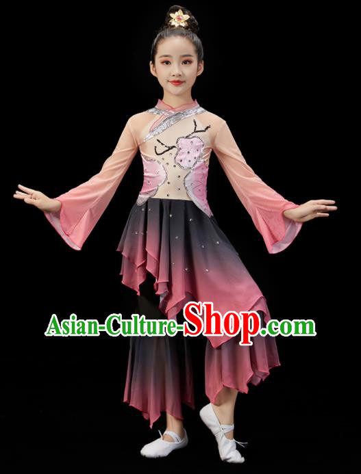 Chinese Children Dance Uniform Stage Performance Garment Costumes Classical Dance Dress Traditional Lotus Dance Clothing