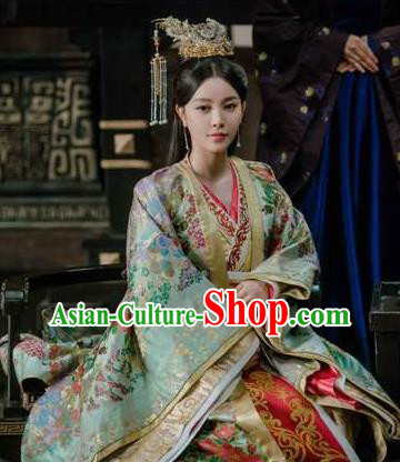Chinese Wuxia TV Series The Wolf Jing Chuchu Costumes Ancient Princess Consort Clothing Traditional Court Lady Hanfu Dress Garments