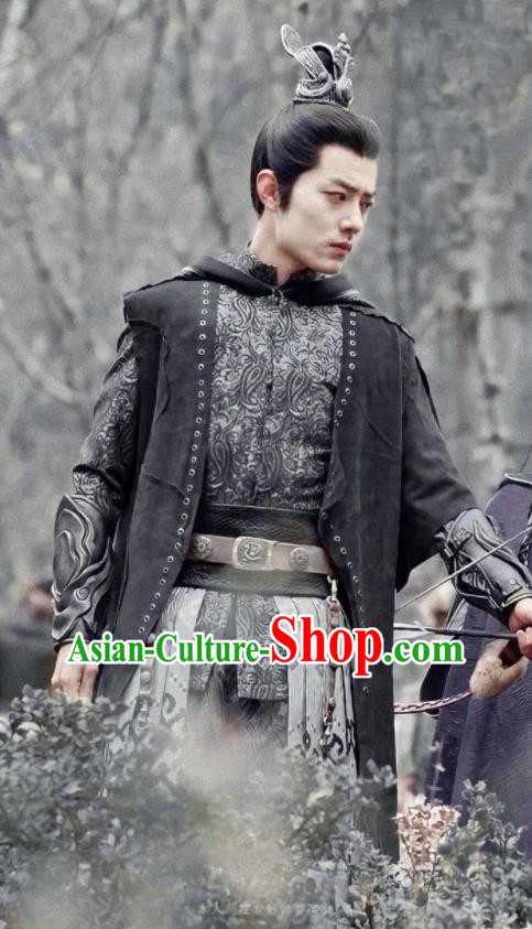 Chinese Traditional Royal Prince Garments TV Series The Wolf Ji Chong Costumes Ancient Young General Clothing