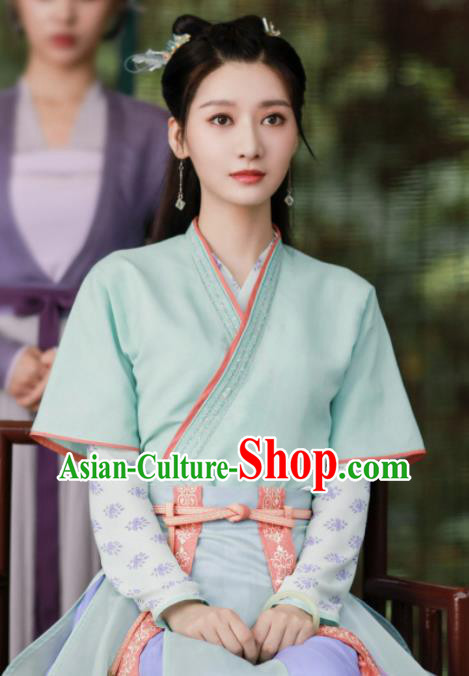 Chinese Traditional Hanfu Dress Garments Romance Series Rebirth For You Gao Miaorong Replica Costumes Ancient Young Lady Clothing