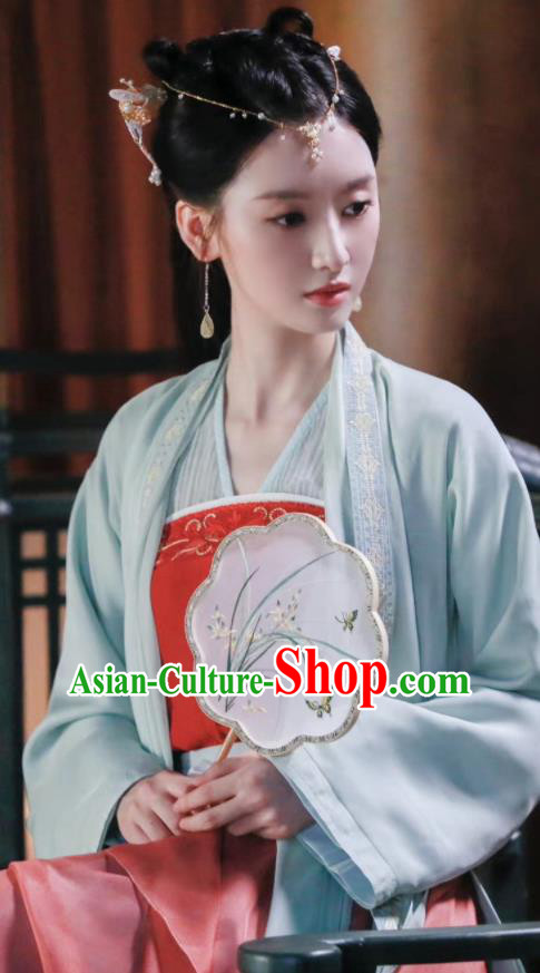 Chinese Traditional Song Dynasty Dress Garments Drama Series Rebirth For You Gao Miaorong Replica Costumes Ancient Noble Lady Clothing