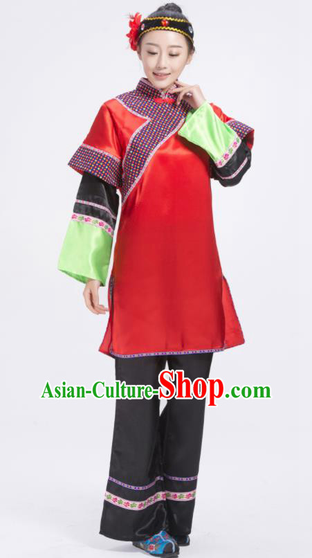 Chinese Stage Performance Outfits Lantern Festival Yangko Dance Costumes Ancient Woman Matchmaker Clothing