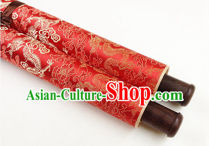 Chinese  Meters Long Classical Wedding Guest Signatures Cloth Scroll