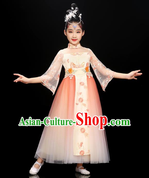 Chinese Classical Dance Dress Traditional Ru Qun Children Dance Clothing Fairy Dance Garment Costume