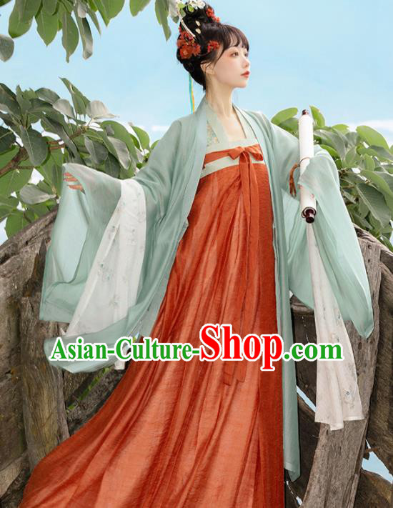 Chinese Traditional Hanfu Dress Tang Dynasty Princess Garment Costumes Ancient Noble Woman Clothing