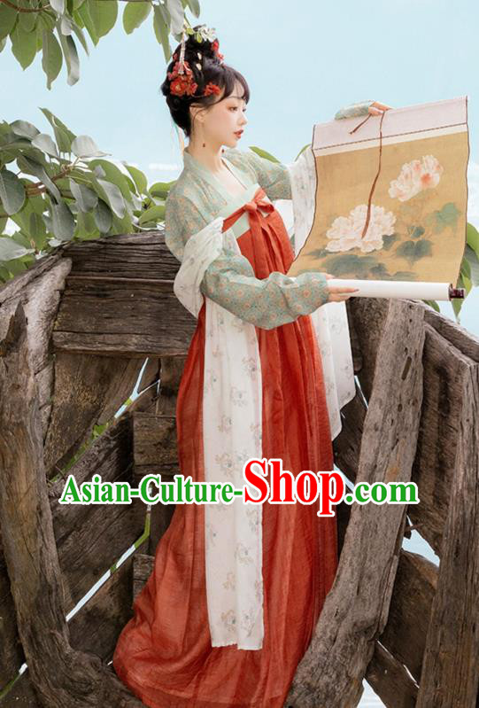 Chinese Traditional Hanfu Dress Tang Dynasty Princess Garment Costumes Ancient Noble Woman Clothing