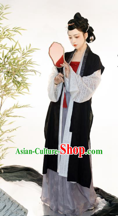 Chinese Song Dynasty Garment Costumes Ancient Noble Woman Clothing Traditional Hanfu Dress Complete Set