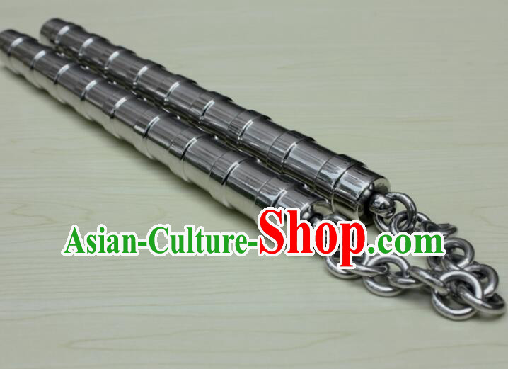 Chinese Martial Arts Nunchaku Handmade Kung Fu Nunchaka Top Stainless Steel Nunchakus