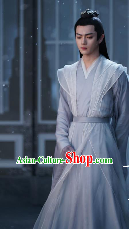 Chinese Ancient Immortal Clothing Xianxia TV Taoist Priest Garments Drama Series Ancient Love Poetry Bai Jue Costumes