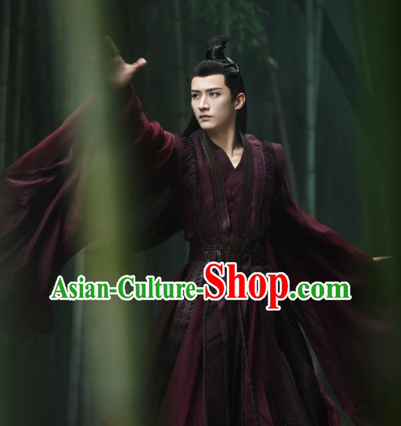 Chinese Drama TV Ancient Love Poetry Tian Qi Costumes Ancient True Immortal Clothing Xianxia Series Swordsman Garments