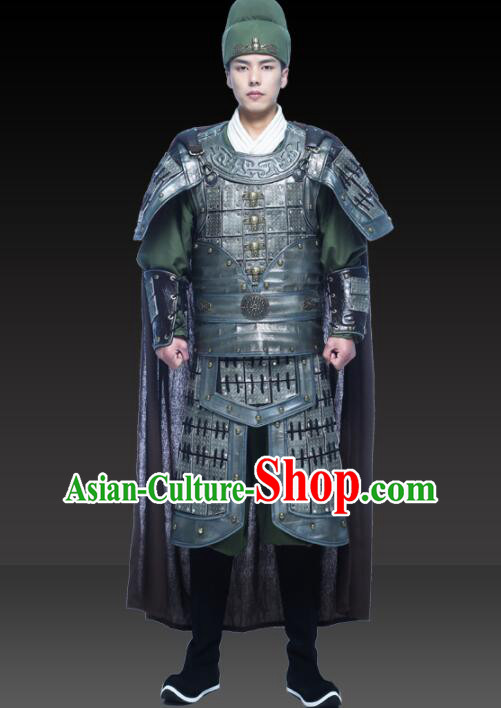Chinese Ancient General Historical Costumes Three Kingdoms Guan Yu Armor Guan Gong Armour Set