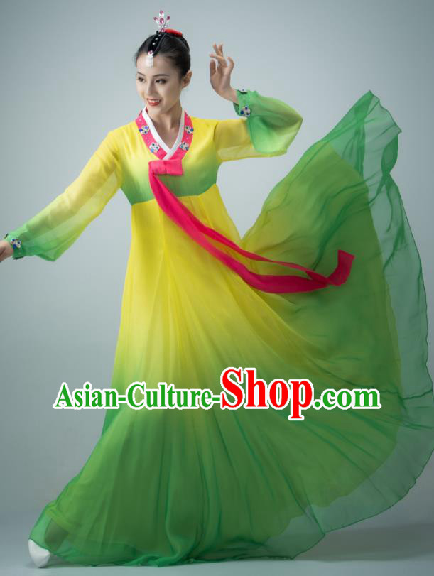 Chinese Classical Dance Dress Korean Nationality Dance Clothing Women Stage Performance Costume