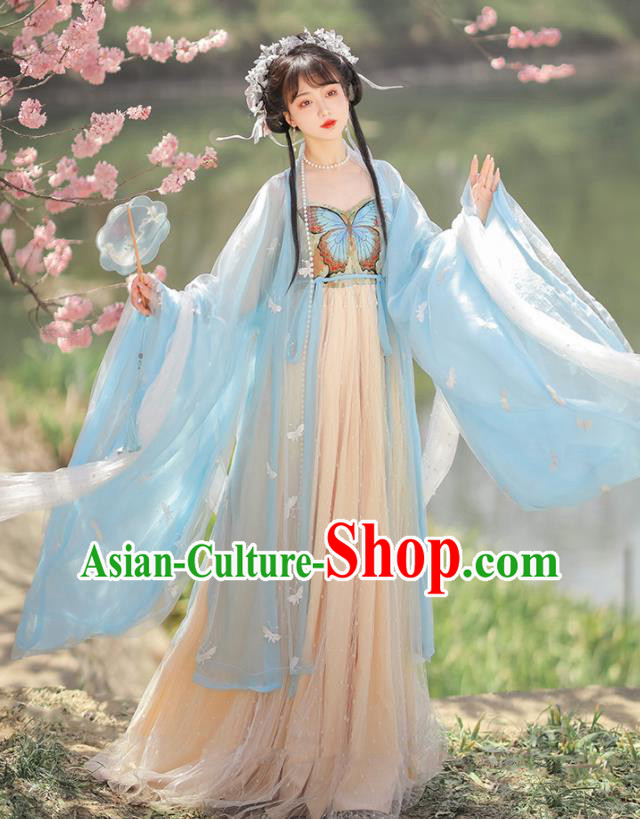 China Ancient Princess Garment Costumes Traditional Hanfu Dress Song Dynasty Noble Lady Clothing