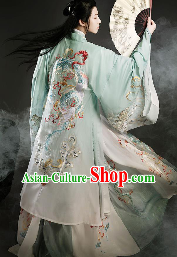 Chinese Jin Dynasty Historical Costumes Ancient Noble Childe Hanfu Clothing