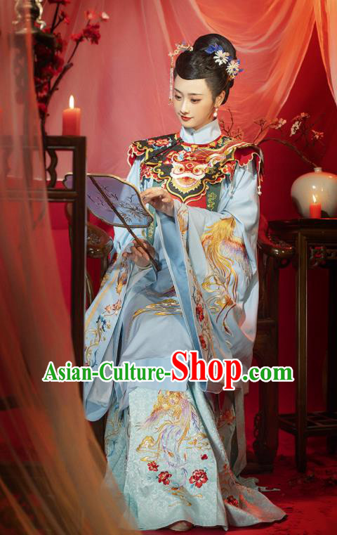 China Ming Dynasty Court Woman Garment Costumes Ancient Imperial Consort Dress Traditional Embroidered Hanfu Clothing
