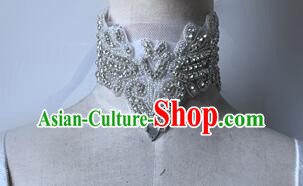 Professional Stage Performance Necklace Handmade Crystal Necklet Accessories