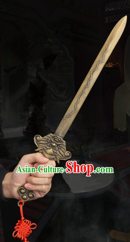 Handmade Copper Sword Taoism  Dipper Star Dagger